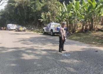 Truk Pembawa Air Mineral Terguling di Cikalongkulon, Sopir Meninggal