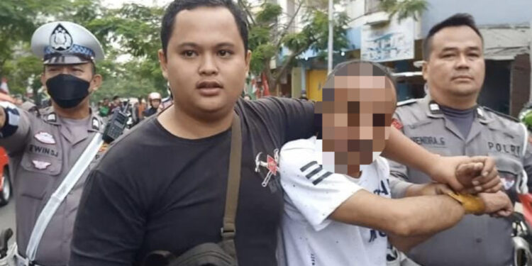 Hendak Mencuri, Maling Handphone Outlet Makanan Cepat Saji di Cianjur Diamankan Warga