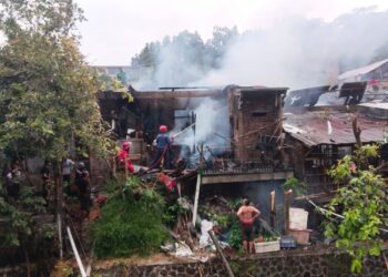 Dua Rumah di Rancagoong Dilalap Sijago Merah, Kerugian Capai 300 Juta