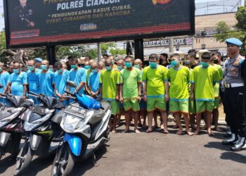 Rekor, 3 Minggu Polres Cianjur Tangkap 31 Terduga Tindak Pidana 