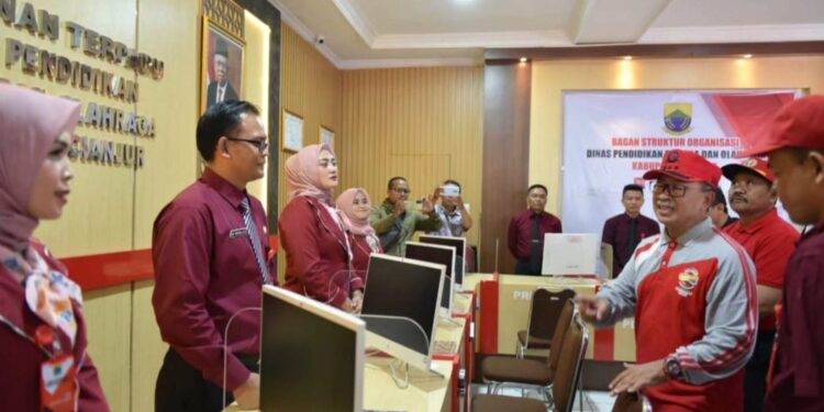 Bupati Launching Pelayanan Terpadu Disdikpora Cianjur, Target Peningkatan IPM