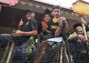 Pemain Perkesit Diarak Keliling Cianjur Setelah Jadi Kampiun