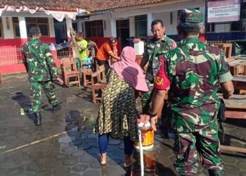 Danramil 0608-09 Ciranjang Pimpin Karbak Pasca Banjir