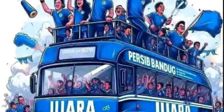 JUARA: Pertandingan Persib Bandung Vs Madura United leg kedua di Stadion Gelora Bangkalan, Jawa Timur, dengan hasil agregat 6-1. (istimewa)