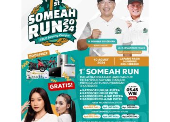 Ribuan Peserta Bakal Meriahkan Lomba Lari ‘Someah Run’ di Lapang Pasirmunding