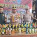 Polsek Cianjur Kota Amankan Ratusan Botol Miras Hasil Razia di Tujuh Lokasi