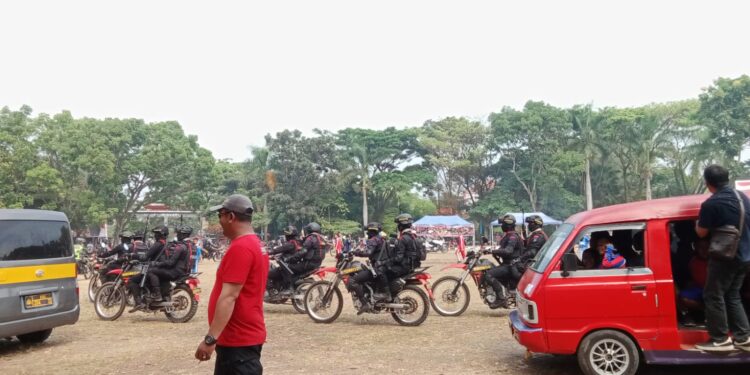 Polres Cianjur Simulasikan Sispamkota Hadapi Pilkada 2024