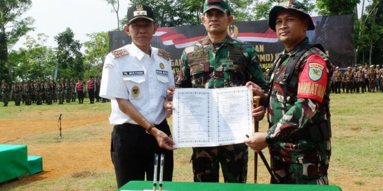 TMMD ke-122 Digelar di Desa Ciandam, Wabup Ucapkan Terima Kasih kepada TNI