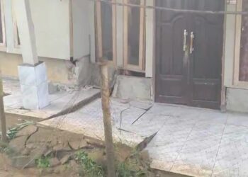 Pergerakan Tanah Terjadi di Kadupandak, 27 KK Terdampak