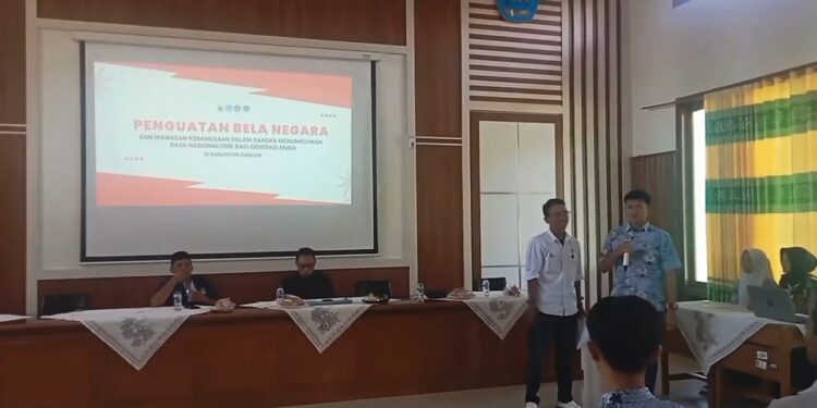 Tingkatkan Nasionalisme Generasi Muda, Bakesbangpol Gelar Sosialisasi Wawasan Kebangsaan di Pacet