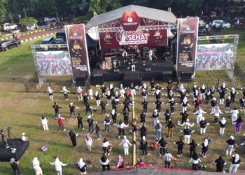 Dongrak Angka Partisipasi Pemilih pada Pilkada, KPU Cianjur Gelar Jalan Santai