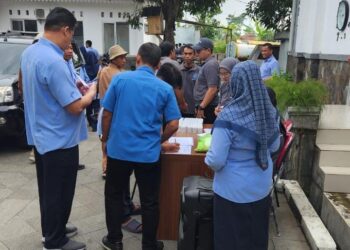BNNK Cianjur Datangi Kantor Perumdam Tirta Mukti, Tes Urine Narkotika Semua Pegawai
