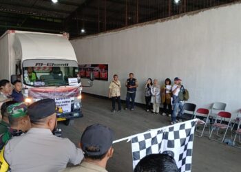 Polsek Cidaun Kawal Distribusi Logistik Pilkada 2024 Hingga ke Gudang PPK