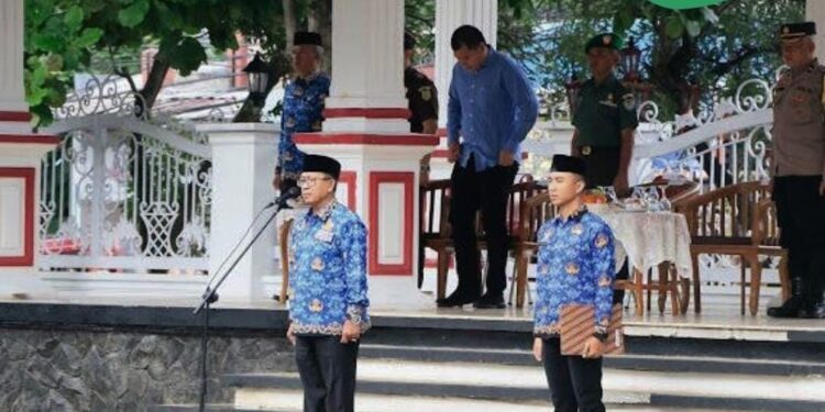 Bapperinda Cianjur Hadiri Upacara Peringatan HUT Korpri ke-53 di Pemda Cianjur 