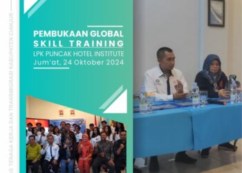 Disnakertrans Cianjur Resmi Membuka Acara Skill Global Training
