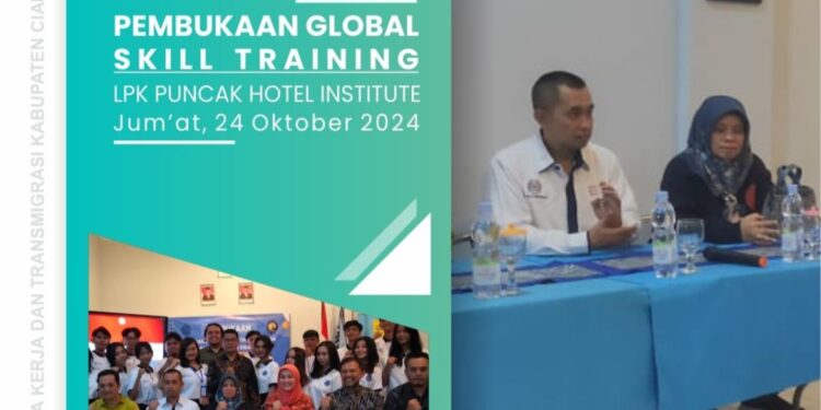 Disnakertrans Cianjur Resmi Membuka Acara Skill Global Training