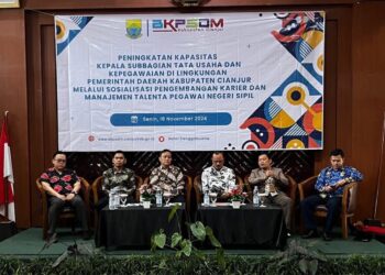 ASN di BKPSDM Kabupaten Cianjur Terima Kenaikan Pangkat