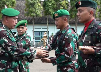 Yonif 300/Brajawijaya Cianjur Raih Juara 2 Lomba Peleton Beranting