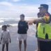 Gelombang Tinggi di Pantai Selatan, Polsek Cidaun Imbau Wisatawan Waspada