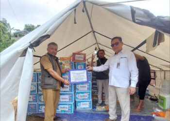 Bantu Korban Bencana Alam, Bulog Cianjur Salurkan Paket Sembako