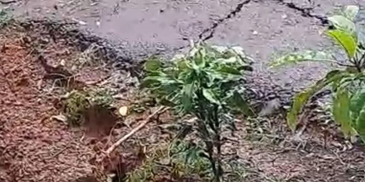 Pergerakan Tanah Terjadi di Cibinong, Dua Titik Ruas Jalan Ambles