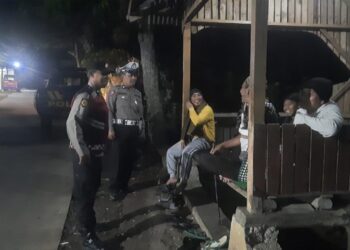 Polsek Cugenang ‘Patroli Lautan Biru’, Antisipasi Potensi Gangguan Kamtibmas