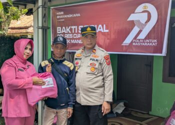 Momen HUT ke-79 Bhayangkara, Polsek Mande Berikan Bantuan ke Penyandang Disabilitas