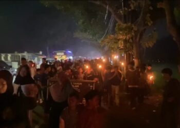 Sambut Tahun Baru Islam, Warga Desa Selajambe Antusias Ikut Pawai Obor