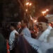 Pemerintah Desa Bunisari Berpartisipasi pada Pawai Obor Tahun Baru Islam, Kades Membaur dengan Masyarakat
