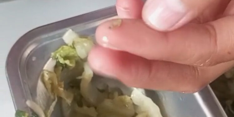 Hiyy..!! Menu MBG di Salah Satu SMA di Cipanas Kok Ada Ulatnya