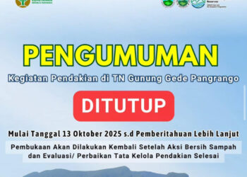 Gara-gara Hal Ini Pendakian Gunung Gede Pangrango Ditutup Sementara