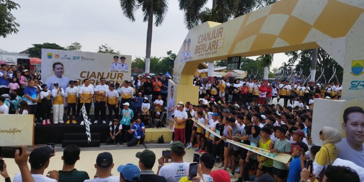 Cianjur Berlari 5K Bupati Series 2025 Berjalan Sukses dan Meriah, Ade Astrid ‘Gebrak’ Panggung Hiburan