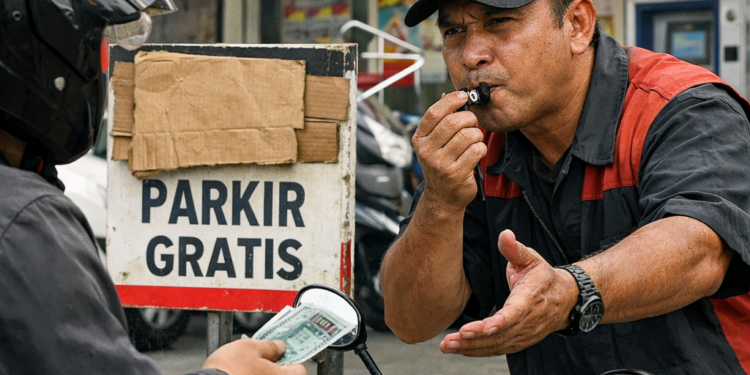 Warga Cianjur Keluhkan Parkir Liar di Minimarket hingga Kantor Pemerintah
