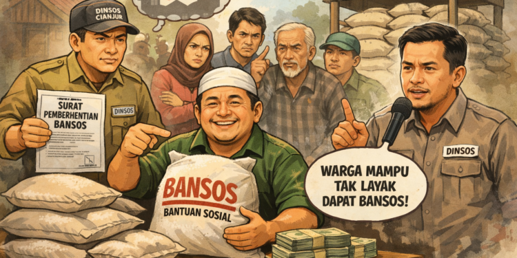 Dinsos Cianjur Soroti Kabar Bandar Beras Dapat Bansos di Cibeber