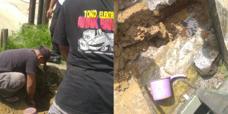 Perumdam Tirta Mukti Respons Cepat Perbaiki Pipa Bocor di Pagelaran