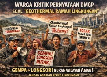 Elemen Masyarakat ‘Sentil’ Pernyataan PT DMGP Soal Geothermal yang Ramah Lingkungan