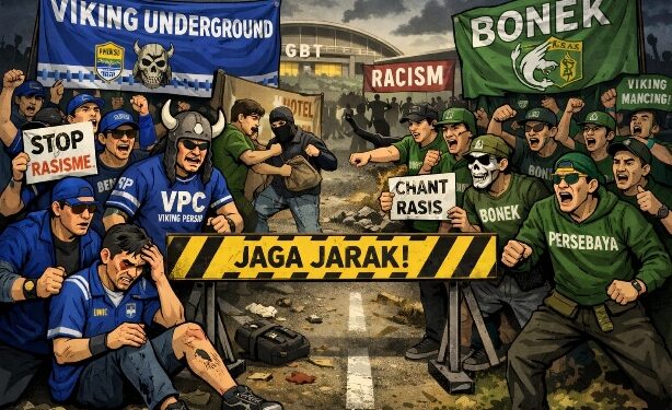 Insiden pada Laga Persebaya Vs Persib Berbuntut Panjang, Viking Underground Pilih Jaga Jarak dengan Bonek
