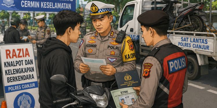 Pelanggar Tata Tertib Kendaraan Terjaring Razia, Kapolres: Kendaraan Bisa Diambil Asal Dilengkapi Dokumen Asli