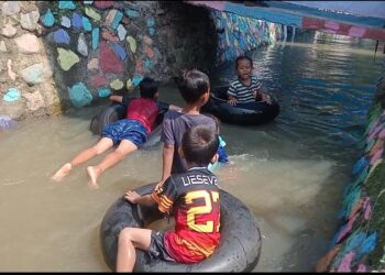 Sungai Disulap jadi Arena Rekreasi, Warga Antusias Kunjungi Wisata Air Papalidan