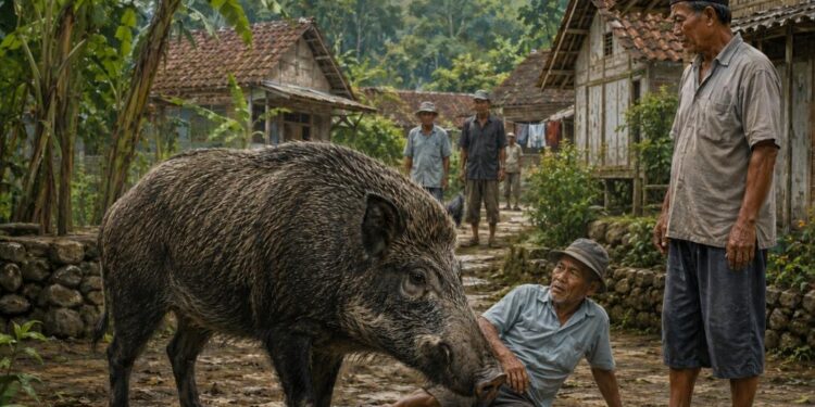 Babi Hutan Serang Warga, Satu Orang Jari Tangannya Terputus