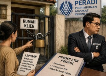 Diduga Gembok Rumah Klien, Oknum Advokat Jalani Proses Etik Profesi