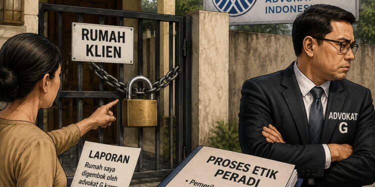 Diduga Gembok Rumah Klien, Oknum Advokat Jalani Proses Etik Profesi
