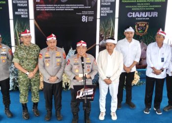 Polri Tanam Bawang Putih di Cianjur, Targetkan Swasembada Nasional