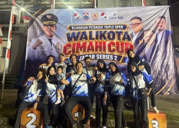 Atlet Cianjur Raih Medali Perunggu Nomor Triple Men pada Kejuaraan Petanque Jabar Series 2 di Cimahi
