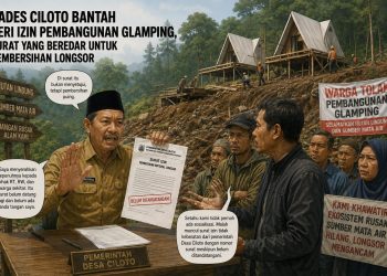 Kades Ciloto Bantah Beri Izin Pembangunan Glamping, Surat yang Beredar untuk Pembersihan Longsor
