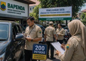 Bapenda Cianjur Terjunkan 200 Petugas Telusuri Data Wajib Pajak Kendaraan
