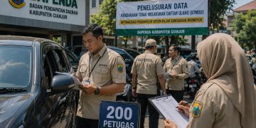 Bapenda Cianjur Terjunkan 200 Petugas Telusuri Data Wajib Pajak Kendaraan