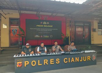 Bongkar Praktik Judol Terafiliasi Jaringan Internasional, Polres Cianjur Amankan 9 Tersangka