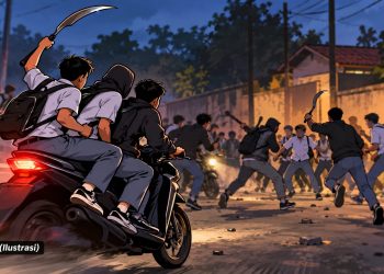 Aksi Tawuran Dua Kelompok Pelajar di Cibeber Viral, Masing-masing Kubu Bawa Celurit