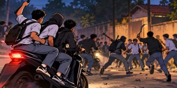 Aksi Tawuran Dua Kelompok Pelajar di Cibeber Viral, Masing-masing Kubu Bawa Celurit